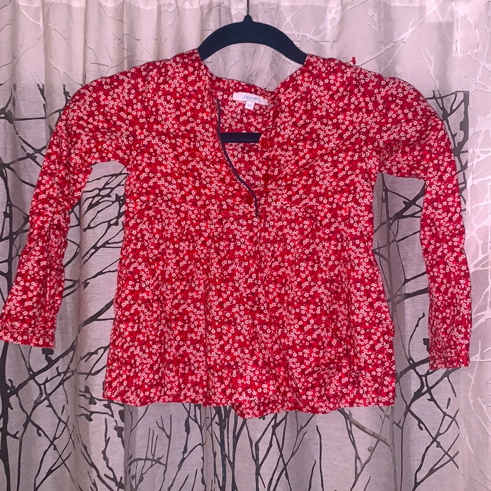Girls Jacadi floral blouse